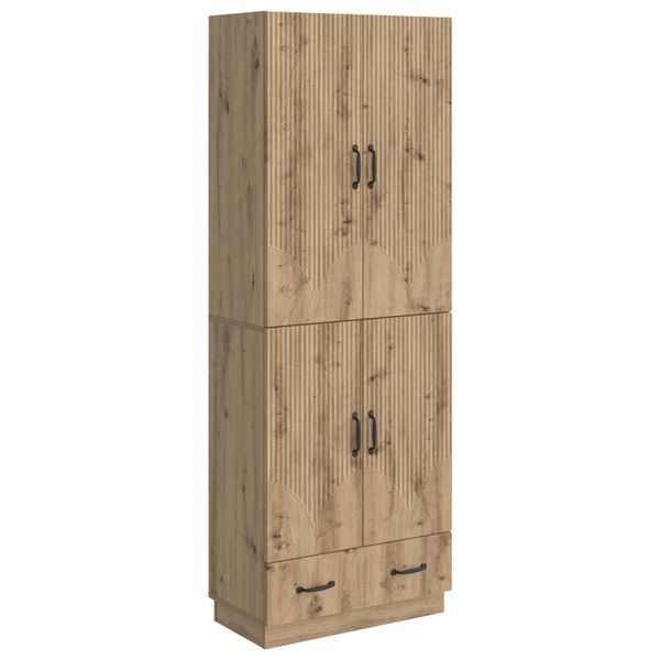 vidaXL Sada skríň 2 pcs Dub artisan Kompozitné drevo