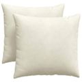 vidaXL Vankúše na pohovku 2 pcs Krémová 45 x 45 cm Kordúrová tkanina