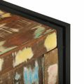 vidaXL Úložná krabica Hnedá a čierna 60 x 40 x 41 cm recyklované drevo