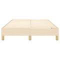 vidaXL Posteľný rám s boxspringom krémová 120x200 cm látka