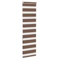 vidaXL Zebra roleta hnedá 45x150 cm šírka látky 40,9 cm polyester