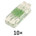 Priama páčková spojovacia svorka 4× 0,2–4 mm2, 10 ks
