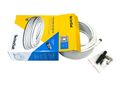 Kábel koaxiálny TechniSat CABLE CE UHD-10 / 10 m / 6,8 mm / biely / 2 x F, redukcia F do TV