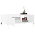 vidaXL Konferenčný stolík biely 90x60x35 cm kompozitné drevo