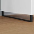 vidaXL Nohy nábytku 2 ks Čierna 796 x 40,5 x 100 mm Železo