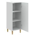 vidaXL Servírovacia skriňa Biela 33 x 34,5 x 90 cm Kompozitné drevo