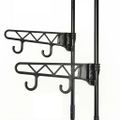 vidaXL Stojan na oblečenie, oceľ a netkaná látka 55x28,5x175cm, čierny