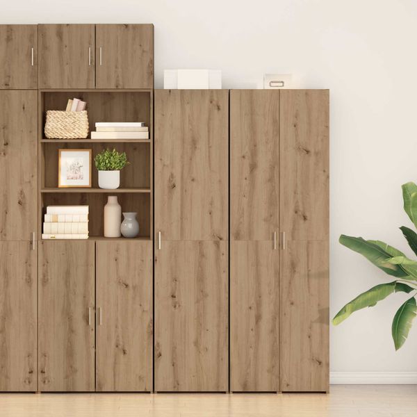 vidaXL Highboard Remeselný dub 45 x 42,5 x 185 cm