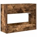 vidaXL Stojan na slnečník Dymová dub 65 x 24 x 50 cm Kompozitné drevo
