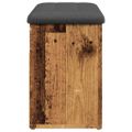 vidaXL Lavička na topánky Old Wood 82x32x45,5 cm Engineered Wood