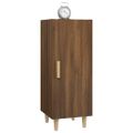 vidaXL Komoda hnedý dub 34,5x34x90 cm spracované drevo