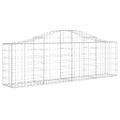 vidaXL Oblúkový gabionový kôš 2 ks 200x30x60/80 cm pozinkované železo