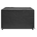 vidaXL Obaly na záhradný nábytok 2 ks 8 očiek 180x135x80 cm obdĺžnik