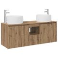 vidaXL Set kabinetov do kúpeľne 3 ks Dub artisan 49,5 x 44,5 x 66 cm