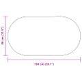 vidaXL Koberec ZIZUR Krémová 150 x 80 cm Polypropylén