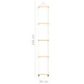 vidaXL Detský lanový rebrík masívne drevo a PE 30x168 cm