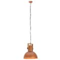 vidaXL Industriálna závesná lampa 25 W medená mangovník 32 cm okrúhla E27