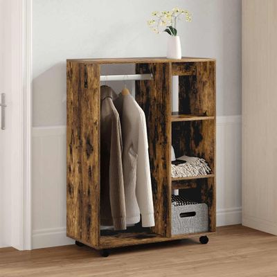 vidaXL Šatník dymový dub 80x40x110 cm spracované drevo