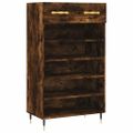 vidaXL Botník dymový dub 60x35x105 cm kompozitné drevo