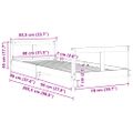 vidaXL Rám detskej postele 80x200 cm masívna borovica