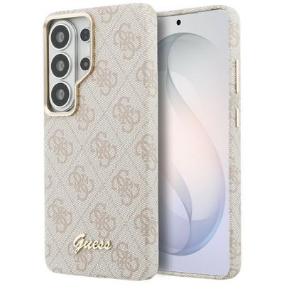 Puzdro Guess 4G Script MagSafe pre Samsung Galaxy S26 Ultra ružové