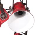 vidaXL Závesná lampa 25 W šmuhovaná červená 30x30x100 cm E27