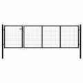 vidaXL Záhradná brána z ocele 350x75 cm antracitová