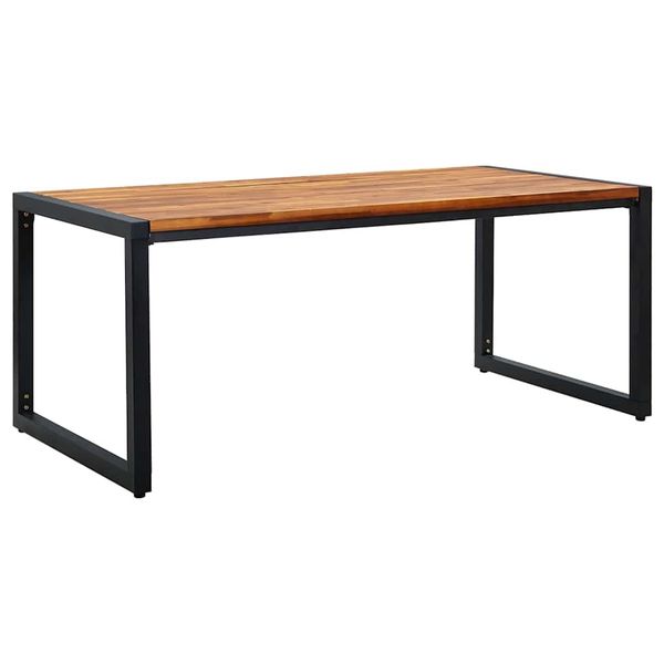 vidaXL Záhradný stôl s nohami v tvare U 180x90x75 cm akáciový masív
