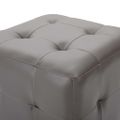 vidaXL Taburetky 2 ks sivé 30x30x30 cm umelá koža