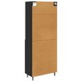 vidaXL Highboard 2 ks Čierny dub 69,5 x 34 x 180 cm Kompozitné drevo