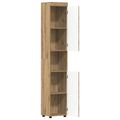 vidaXL Set kabinetov do kúpeľne TULUM Remeselný dub 37 x 31,5 x 203 cm