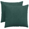 vidaXL Vankúše na pohovku 2 pcs Tmavozelená 50 x 50 cm