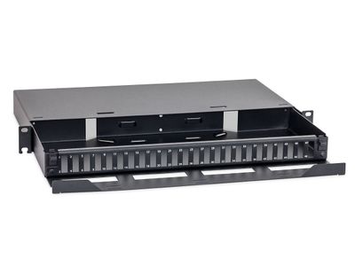 19'' výsuvná optická vaňa 1U 24x SC-D, farba čierna