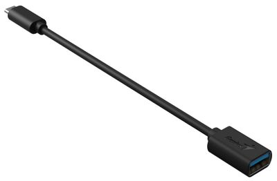 GENIUS ACC-C2AC redukcia z USB-C na USB-A, čierna Redukcia, USB 3.0, USB typ C na USB typ A, 21 cm, čierna