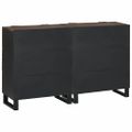 vidaXL Komoda set 2 ks Orech 120 x 33 x 75 cm Masívne mango drevo