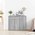 vidaXL Komoda sivý dub sonoma 88x30x70 cm spracované drevo