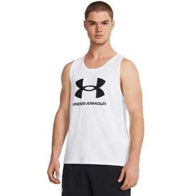 Tielko SPORTSTYLE LOGO TANK White - Under Armour, veľkosť S