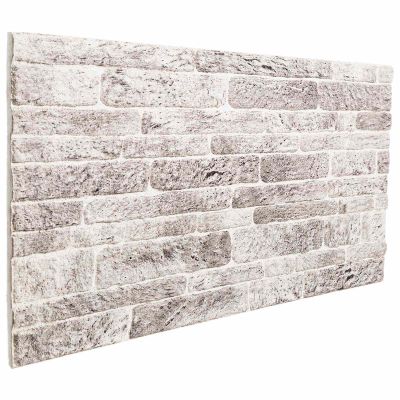 vidaXL Nástenné panely 10 pcs Svetlo šedá a biela 100 x 50 cm EPS pena