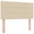 vidaXL Posteľ s pružinovým rámom s vankúšom Krémová 100 x 200 cm látka