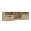 vidaXL TV skrinka dub sonoma 150x33,5x45 cm spracované drevo