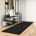 vidaXL Koberec HUARTE s krátkym vlakom umývateľný čierny 80x250 cm