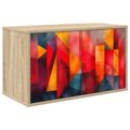vidaXL Nástenný TV kabinet HEESCH 69 x 33 x 40 cm Dub sonoma