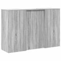 vidaXL Recepčný stôl sivý dub sonoma 155x50x103,5 cm kompozitné drevo