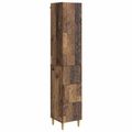 vidaXL Sada skríň 2 ks 33 x 34,5 x 90 cm Kompozitné drevo Staré drevo