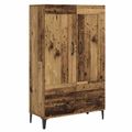 vidaXL Highboard Staré drevo 70 x 31 x 115 cm Kompozitné drevo