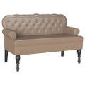 vidaXL Chesterfield lavica Kapučínová 119,5 x 64,5 x 75 cm Umelá koža