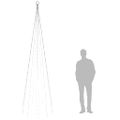 vidaXL Vianočný stromček na tyč 310 modrých LED 300 cm