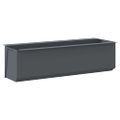 vidaXL Kvetinové boxy na europalety 12 ks sivé 36x13,5x9,5 cm PP
