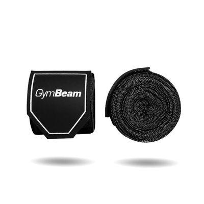 Boxerské bandáže 4 m - GymBeam, čierna