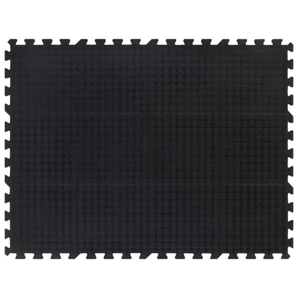 vidaXL Gumová podlahová dlaždica čierna 12 mm 90x120 cm